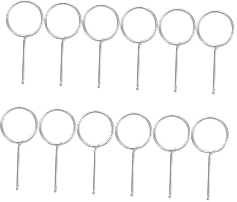 NUOBESTY 20pcs Stainless Steel Lift Out Hook Drain Grate Removal Tool Shower Drain Key for Maintenance Cleaning