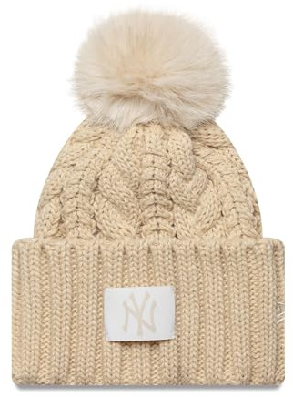 New Era Beanie MLB Strickmütze Baseball Bommelmütze Damen Frauen Mädchen Mütze Winter