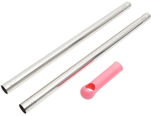 TOYANDONA Edelstahl Besenstiel Durchmesser Rostfrei Robust für Innen und Außen Kompatibel mit Meisten Besen Moppköpfen Glatte Oberfläche ohne Grate Langlebiger Ersatzstiel Zufällige Farbe