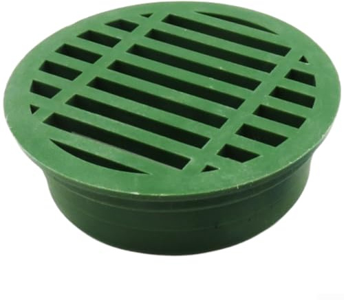 Round 3 Inch PVC Shower And Floor Drain Cover, Built-in Grid Filter For Balcony Bathroom Outdoor Indoor Water Drainage