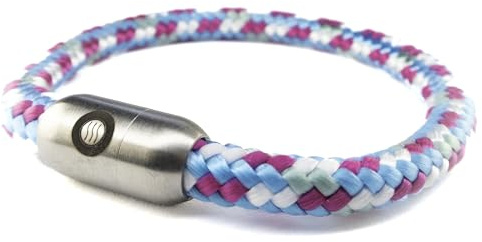 fish and ships Trans Gender LGBTQ+ Trans Pride Armband aus Segeltau (17 cm)