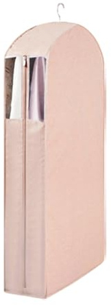 Zuiquity Copri Abiti in Cotone e Lino, Antipolvere e Impermeabili, Custodia Abiti con Finestra Trasparente e Cerniera in Metallo, Organizer per Armadio Allargati Anti-schiacciamento(Size:51in)