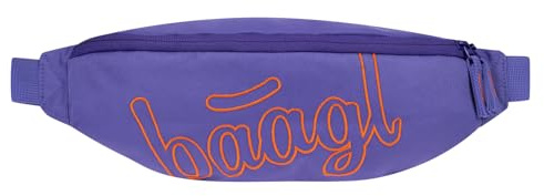 Baagl Bauchtasche Gürteltasche Umhängetasche Brustbeutel Kinder (Orange) | Die Gürteltasche für Teenager und Mädchen bietet als Brustbeutel einen 2-Wege-Reißverschluss aus robustem Material.