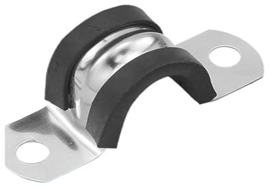 1-10pcs Rubber Lined Pipe Clamps P Clips 6mm-200mm Stainless Steel Mounting Hose Clamps for Fixed(200mm 1pc)