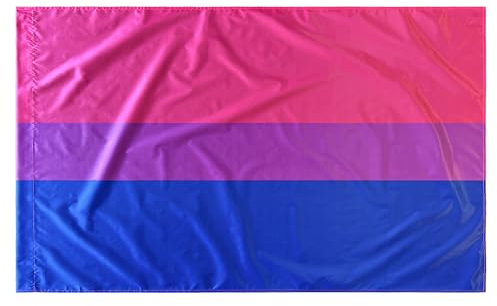 Durabol Bandera Bisexual 150 x 90 cm Satén (Orgullo Gay LGBT Arcoiris)