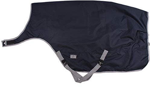 QHP Wanderdecke, Walker Rug, wasserdicht, gefüllt 200g, 600 D (135 cm), für Pferd, Schwarz, Baumwolle, Polyester