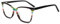 RICH MODE Übergroße mehrfarbige graue Brille nicht verschreibungspflichtiger optischer Acetatrahmen für Frauen und Mädchen