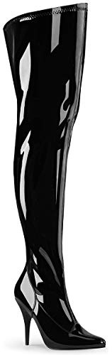 Pleaser Pink Label SEDUCE-3000WC Blk STR. Pat UK 8 (EU 41)