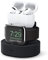 elago Dock di Ricarica 2 in 1 Apple Watch e Airpods Compatibile con Apple AirPods 4/3, AirPods Pro 2/Pro e all iPhone Models, Tutte Le Serie di Apple Watches (Cavi Non Inclusi) (Nero)