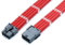 Shakmods 8 Pin PCIE GPU Sleeved Extension Cable 30cm + 2 Cable Combs (Red)
