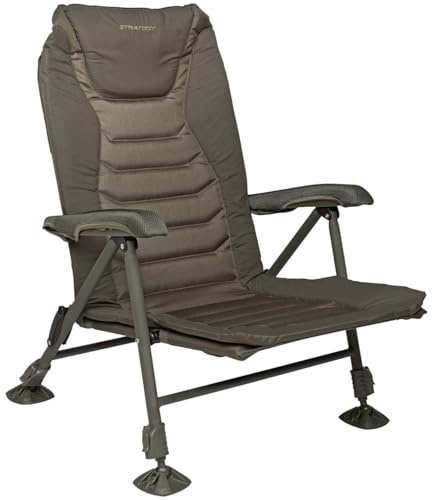 Strategy Lounger 52 Chair - Karpfenstuhl zum Ansitzangeln, Stuhl zum Karpfenangeln, Angelstuhl für Angler
