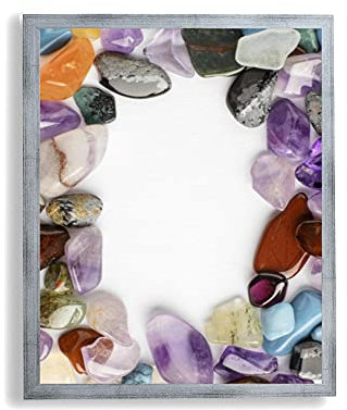 arte-tuo Bilderrahmen Opal A 40x60 cm Silber patiniert mit Antireflex Kunstglas für Poster Puzzle Diamond Painting