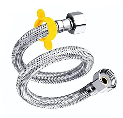 1Pcs Tubo Doccia Acciaio Inox, Flessibile Doccia Acciaio Inox, Tubo Flessibile Doccia Universale, Tubo Doccia Argento per Soffione Doccia e Doccetta per Bidet a Mano in Bagno, Giardino(Argento)