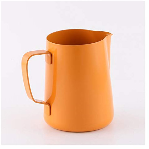 pichet Mousse en acier inoxydable Mousse Pichet Espresso Pichet à cuire à la vapeur à la vapeur Pichet de crémaillère avec poignée de café de café tasse 400 ml / 600ml / 900ml bidon a lait