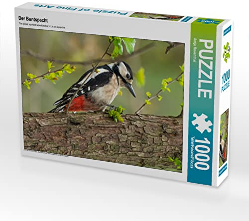 CALVENDO Puzzle Der Buntspecht | 1000 Teile Lege-Größe 48 x 64 cm Foto-Puzzle für glückliche Stunden