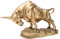 Glück Stier Figur, Bulle Skulptur Statue 37x13x22cm/14.6x5.1x8.7 Zoll Harz Stierfigur Chinesische Feng Shui Ochsen Repräsentiert Viel Glück der Karriere und Reichtum für Home Office Schreibtisch Dekor