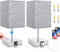 kioooki Nachttischlampe Touch Dimmbar 2er Set, Tischlampe Kinder mit 2 USB Anschluss, Warmweißem 3 Helligkeitsstufen Einstellbar, E14 Tischlampen für Wohnzimmer Schlafzimmer, 4 Glühbirnen