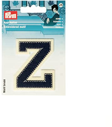 Prym 924525 Applikation Buchstabe Z blau/ecru