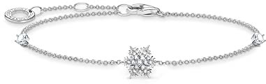 Thomas Sabo Armband Schneeflocke mit weißen Steinen 925 Sterlingsilber A2082-051-14