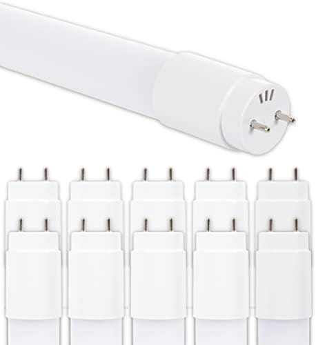 CLAR - LED Röhre 60cm T8 10W, Ersatz für Leuchtstoffröhre 60 cm, Kaltweiß 4000K, Leuchtstoffröhre mit Fassung, Feuchtraumleuchte geeignet, Neonröhre LED 60cm, Kaltweiß 6500ºK (Pack 10)