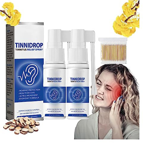 Luhaka – Tinnidrop Tinnitus Relief Spray, Tinnitus Relief für Ohrklingeln, Ohr-Tinnitus Linderung von Ohren, 60 ml Bio-Kräutertropfen für Tinnitus, verbessern das Hören, erziehen Ohrgeräusche (2