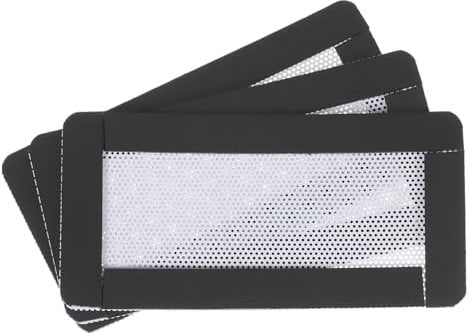 sourcing map 3PCS PC Dust Filter, 100x50mm Magnetic Frame PVC Computer Case Cooler Dustproof Mesh Cover Fan Grills for Computer Chassis Speakers, White