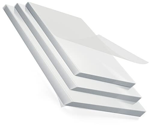 MAXDONE Laminierhüllen Transparent,Glänzend,Hohe Qualität,A4 A5 A6 (50 Stück) 80 Micron Laminierfolie,Geeignet für alle Marken von Laminiergeräten