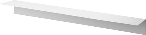 YAMAZAKI 1931 Tower WallMounted Shelf with Magnetic Panel (90 cm), White, Steel/ABS Resin, 90 x 15.7 x 9 cm