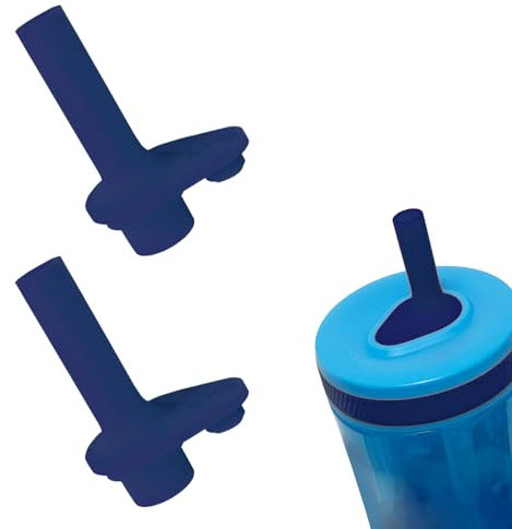 Tridesent 2pcs Bite Valve Compatible with Zak Designs Kelso 15 oz Water Bottle,Replacement Blue Bite Valve,Silicone Material,BPA-Free and Durable