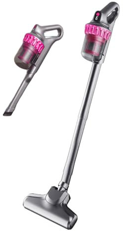 Aspiradoras Escobillas Inalámbricas Recargables, 3 Succión Ajustable, 15000Pa Potente Aspirador de Mano Vertical con HEPA Filtro de Acero Fino, Aspiradoras Rectas para Hogar Suelos Duros