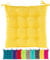 JACK Outdoor Stuhlkissen 38x38cm Lounge Kissen Auflage Wasserfest Sitzkissen Garten Lotus Effekt, Farbe:Gelb