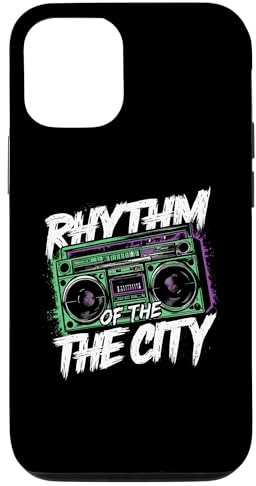 Hülle für iPhone 12/12 Pro Rhythm Of The City - Klassischer Ghettoblaster Boombox Lover
