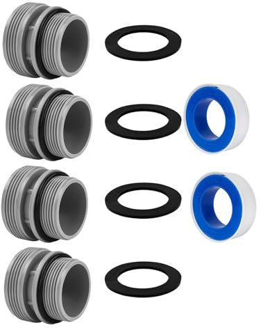 FUXIU Poolpumpen-Adapter-Set, Poolschlauch-Umrüstsatz, Schwimmbadschlauch-Konverter, Kunststoff-Schlaucharmaturen für Pool, Gartenschlauch, Schlauch