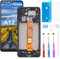 Beefix Pantalla LCD para Samsung Galaxy A12 A127F: 6.5 pantalla LCD para Galaxy SM-A127F/DS pantalla táctil piezas de repuesto con herramientas negro + marco