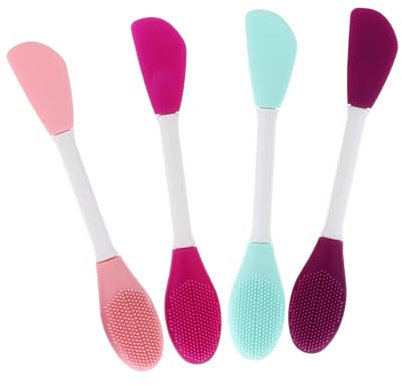 CRILSTYLEO 4pcs Brosses Mixage Masque Visage Applicateurs Brosses Nettoyage Pores Silicone