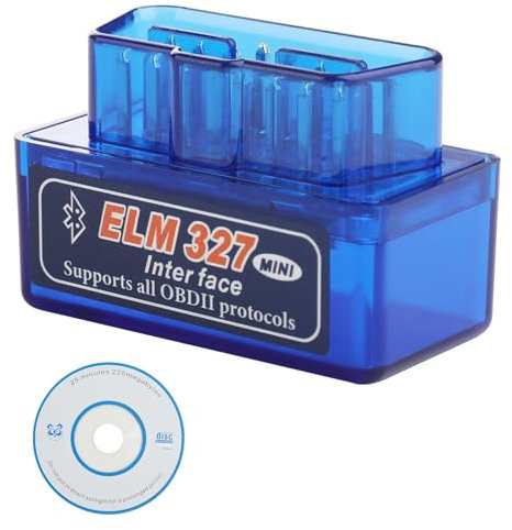 Mini Bluetooth OBD2 Code Reader, OBD2 Scanner Car Engine Scanner for Android & Windows, ELM327 OBD II Diagnostic Scan Tool, Check Engine Code Reader with Fault Code Reader, V2.1