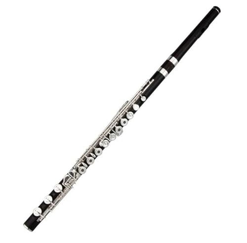 Querflöte Flöte Professionelle C-Tonart 17-Loch-Flöte Ebenholzflöte Musikinstrumente Mit Koffer Und Zubehör