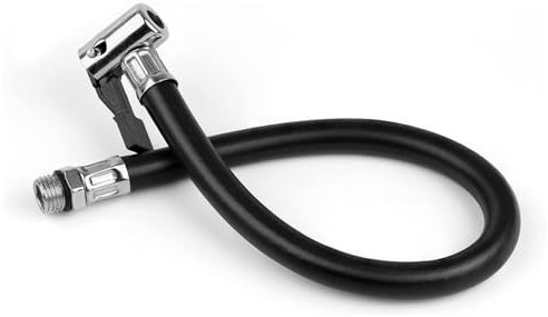 Reifenfüllschlauch, Reifenfüller,Reifenfüller Schlauch, 10mm, Gummi, Metall, für Fahrräder, Motorräder und Autos