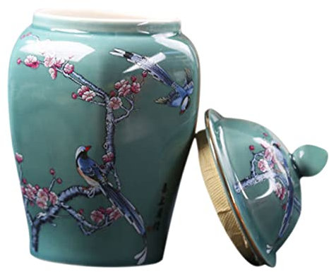 Amosfun Pip Studio Dose Mit Deckel 3st Teedose Aus Keramik Schnapsbecher Mit Deckel Krüge Mit Deckel Tee Kaffee Zuckerdosen Behälter Für Teebeutel Pop-dosendeckel Keksdosen Zarte Teedose Speicher Kann