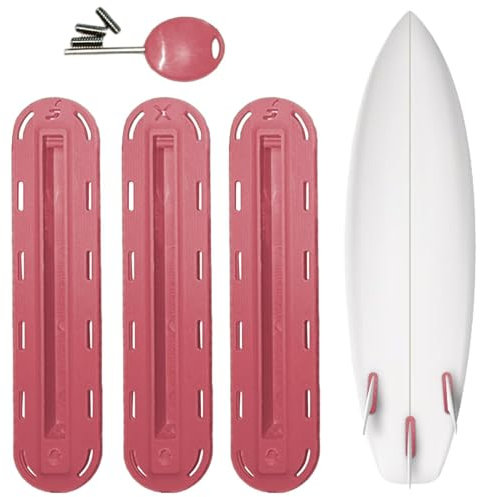 Longboard-Flossenbox – leichte Tauch- und Schnorchelausrüstung, Surfausrüstung, Surfbrett-Stecker-Set, Surfbrett-Ruderschlitz mit Schraubenschlüssel