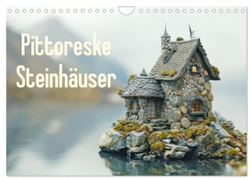 Pittoreske Steinhäuser (Wandkalender 2026 DIN A4 quer), CALVENDO Monatskalender: Der Charme alter Hausbauten (CALVENDO Orte)