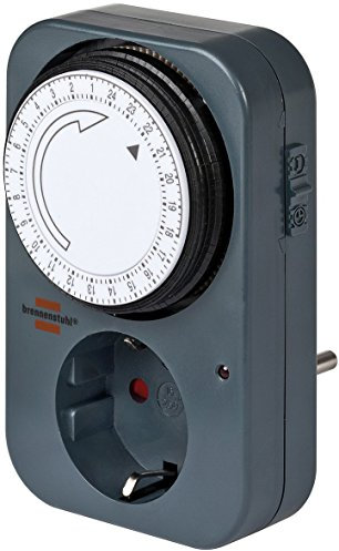 Brennenstuhl Mechanische Zeitschaltuhr MZ 20, 1506450 (5 Stück, Schwarz)