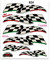 4R Quattroerre.it 924 Sticker Aufkleber Italien Zielflagge, 20 x 24 cm
