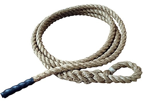Fitropes - Gym Climbing Rope – 32mm Manila Gym Rope with Soft Eye 3m