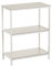 LOLAhome Estantería de Metal Negro con estantes Urban Industrial (Blanco 3 estantes 76x60 cm)