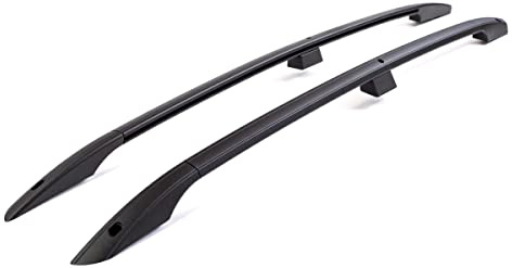 Germansell Dachreling kompatibel mit Toyota Rav4 Bj. 2006-03.2013 Alu Schwarz