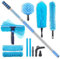 IGAD Pole Cleaning Kit with 6m (20ft) Extension Pole Squeegee and 3 Dusting Attachments