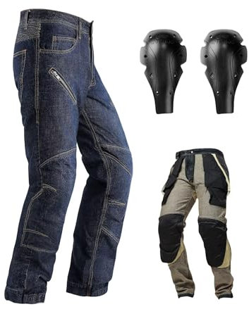 INBIKE Motorradhose Herren Motorrad Jeans Motorradbekleidung Schutzkleidung Motorradjeans Hose mit Protektoren L