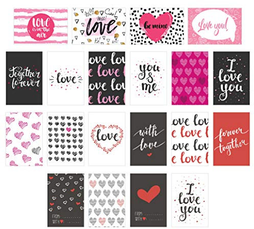 Edition Seidel Set 20 Postkarten Liebe Love Hochzeit Verlobung Valentinstag