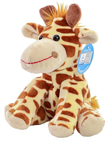 Minifeet Zootier Giraffe Gabi - Kuscheltier Plüschtier Stofftier Spielzeug - kuschelig weich - Geschenk für Baby Kinder Freunde Schulstart Einschulung | Höhe: 18,50 cm